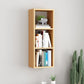 Scandinavian Manufactured Wood Floating Bookcase 9-inch Wide Bookshelf