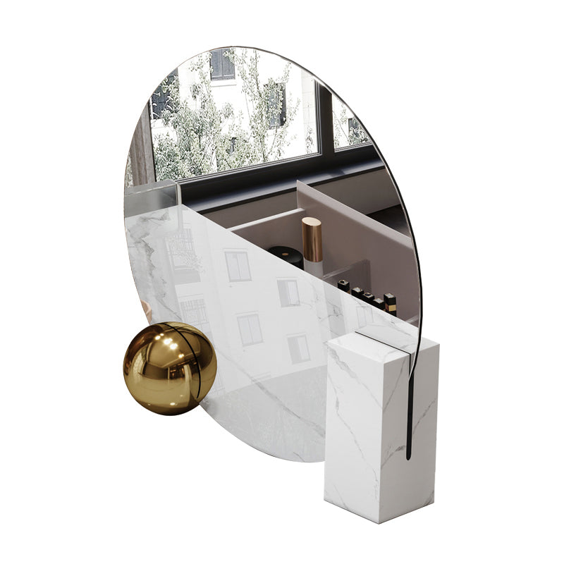 大理石 /アクリルの現代化された化粧虚栄心寝室用の2つの引き出し付きセット