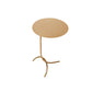 Mid-Century Stainless Steel Round Top Side Table 11-inch Pedestal End Table Gold 1 Clearhalo 'Coffee & Accent Tables' 'End & Side Tables' 'end_side_tables' 'furn' 'furn_end_side_tables' 'Furniture' 'Living Room Furniture' 5567497