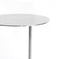 Mid-Century Stainless Steel Round Top Side Table 11-inch Pedestal End Table Clearhalo 'Coffee & Accent Tables' 'End & Side Tables' 'end_side_tables' 'furn' 'furn_end_side_tables' 'Furniture' 'Living Room Furniture' 5567499