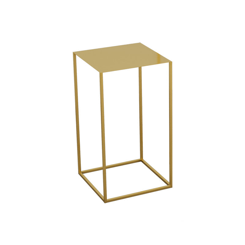 21.6"/29.5" Mid-Century Metal Square Top Side Table Frame End Table