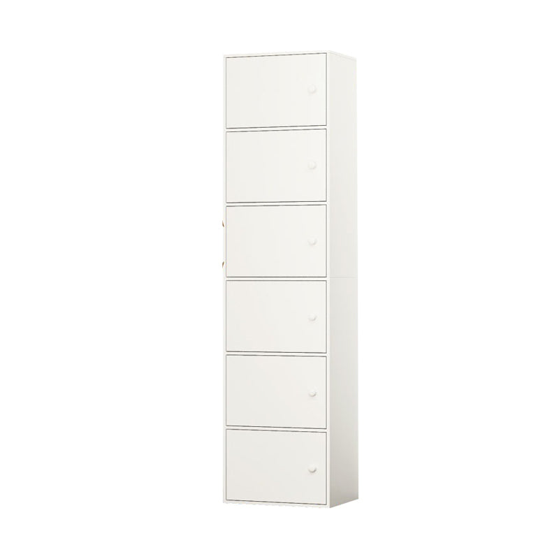 Contemporary Rectangle Wood Side Cabinet with Doors Accent Cabinet White 6 Clearhalo 'Cabinets & Chests' 'cabinets_chests' 'furn' 'furn_cabinets_chests' 'Furniture' 'Living Room Furniture' 5567833