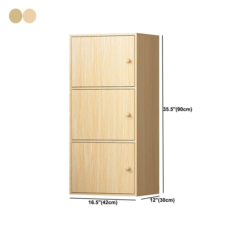 Contemporary Rectangle Wood Side Cabinet with Doors Accent Cabinet Clearhalo 'Cabinets & Chests' 'cabinets_chests' 'furn' 'furn_cabinets_chests' 'Furniture' 'Living Room Furniture' 5567836