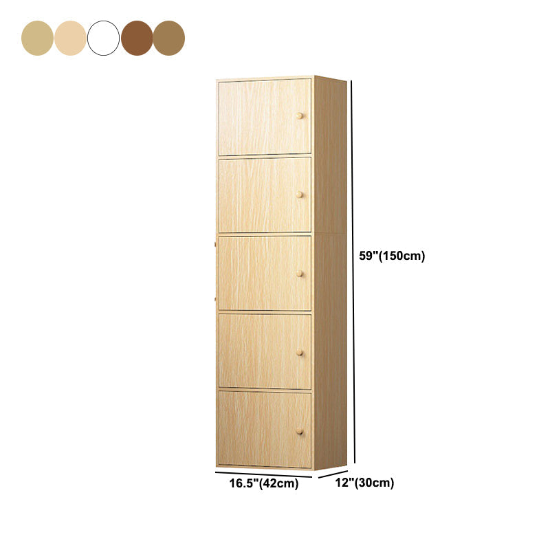 Contemporary Rectangle Wood Side Cabinet with Doors Accent Cabinet Clearhalo 'Cabinets & Chests' 'cabinets_chests' 'furn' 'furn_cabinets_chests' 'Furniture' 'Living Room Furniture' 5567837