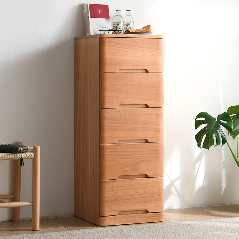 15.74" Wide Mid-Century Modern Wood Accent Chest with 6 Drawers
