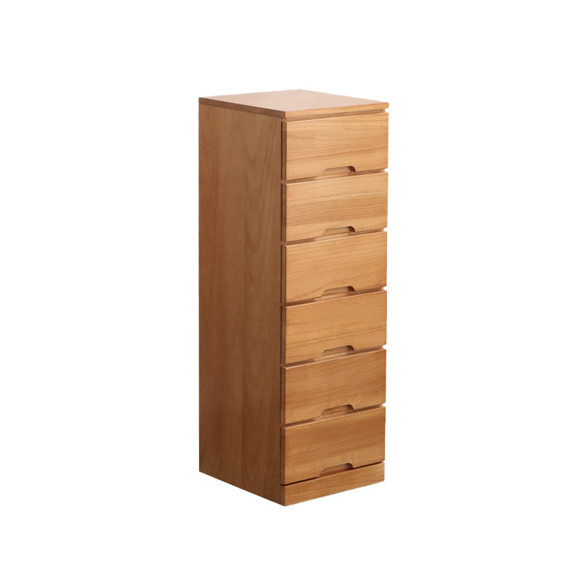 15.74" Wide Mid-Century Modern Wood Accent Chest with 6 Drawers