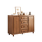 Wood 2/1 - Door and 3/4 - Drawer Accent Cabinet, 16" Wide Accent Cabinet Clearhalo 'Cabinets & Chests' 'cabinets_chests' 'furn' 'furn_cabinets_chests' 'Furniture' 'Living Room Furniture' 5567897