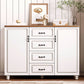 Wood 2/1 - Door and 3/4 - Drawer Accent Cabinet, 16" Wide Accent Cabinet Clearhalo 'Cabinets & Chests' 'cabinets_chests' 'furn' 'furn_cabinets_chests' 'Furniture' 'Living Room Furniture' 5567898
