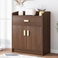 Modern Wood Accent Cabinet with Drawer Rectangle Side Cabinet 23.6"L x 13.8"W x 39.4"H Brown Clearhalo 'Cabinets & Chests' 'cabinets_chests' 'furn' 'furn_cabinets_chests' 'Furniture' 'Living Room Furniture' 5567931