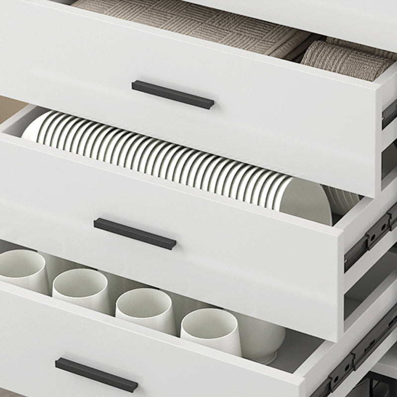 Gabinete de acento de madera moderno con gabinete de almacenamiento de piernas rectas negras