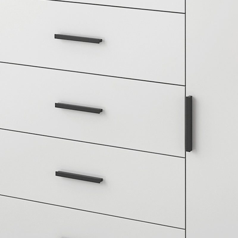 Gabinete de acento de madera moderno con gabinete de almacenamiento de piernas rectas negras