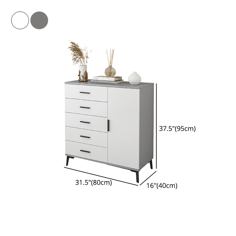 黒いまっすぐな脚ストレージキャビネットを備えたモダンな木製のアクセントキャビネット