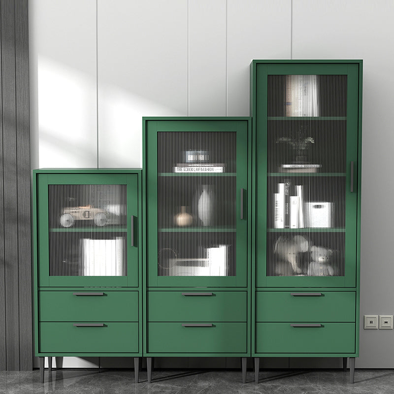 11.8" W Contemporary Bar Pulls Accent Chest in White/ Blue/ Green with Steel Legs Clearhalo 'Cabinets & Chests' 'cabinets_chests' 'furn' 'furn_cabinets_chests' 'Furniture' 'Living Room Furniture' 5568009