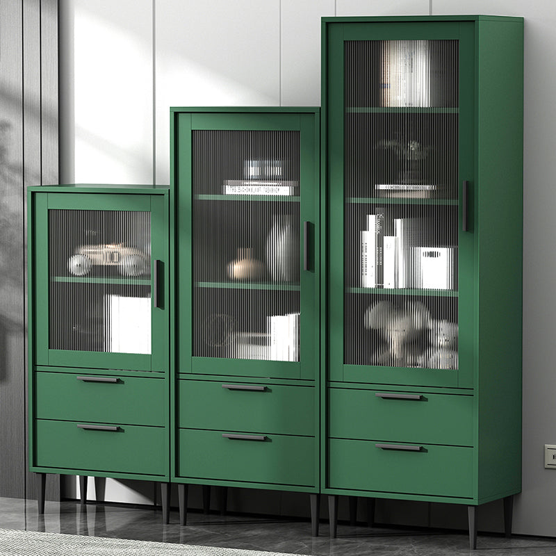 11.8" W Contemporary Bar Pulls Accent Chest in White/ Blue/ Green with Steel Legs Clearhalo 'Cabinets & Chests' 'cabinets_chests' 'furn' 'furn_cabinets_chests' 'Furniture' 'Living Room Furniture' 5568010