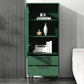 11.8" W Contemporary Bar Pulls Accent Chest in White/ Blue/ Green with Steel Legs Clearhalo 'Cabinets & Chests' 'cabinets_chests' 'furn' 'furn_cabinets_chests' 'Furniture' 'Living Room Furniture' 5568011