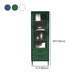 11.8" W Contemporary Bar Pulls Accent Chest in White/ Blue/ Green with Steel Legs Clearhalo 'Cabinets & Chests' 'cabinets_chests' 'furn' 'furn_cabinets_chests' 'Furniture' 'Living Room Furniture' 5568014