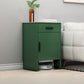 Modern Stone Top Accent Cabinet with Drawer Storage Cabinet 18.9" Long 19"L x 20"W x 33"H Green Clearhalo 'Cabinets & Chests' 'cabinets_chests' 'furn' 'furn_cabinets_chests' 'Furniture' 'Living Room Furniture' 5568027