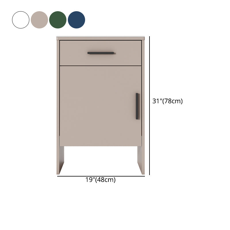 Modern Stone Top Accent Cabinet with Drawer Storage Cabinet 18.9" Long Clearhalo 'Cabinets & Chests' 'cabinets_chests' 'furn' 'furn_cabinets_chests' 'Furniture' 'Living Room Furniture' 5568030