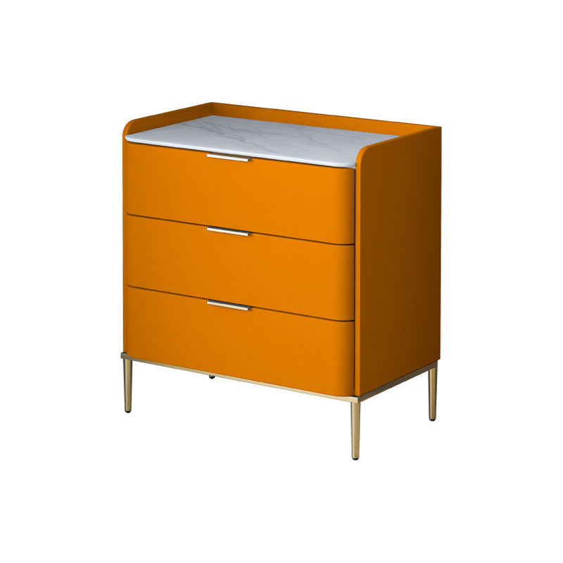 Modern Accent Chest with 3/4/5 Drawers and Straight Legs Chest 24"L x 16"W x 30"H Orange Clearhalo 'Cabinets & Chests' 'cabinets_chests' 'furn' 'furn_cabinets_chests' 'Furniture' 'Living Room Furniture' 5568045