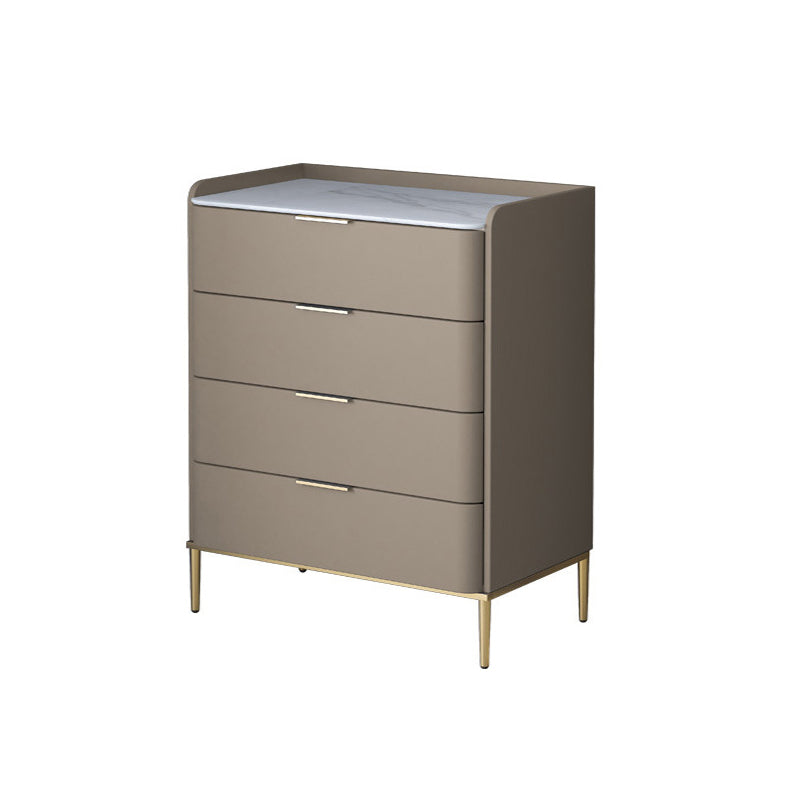 Modern Accent Chest with 3/4/5 Drawers and Straight Legs Chest 24"L x 16"W x 37"H Khaki Clearhalo 'Cabinets & Chests' 'cabinets_chests' 'furn' 'furn_cabinets_chests' 'Furniture' 'Living Room Furniture' 5568062