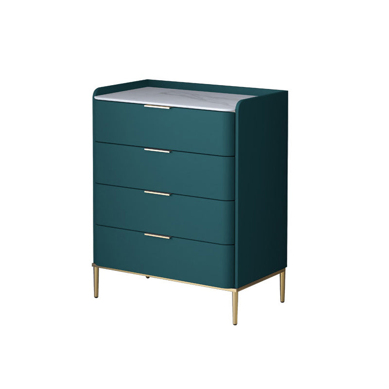 Modern Accent Chest with 3/4/5 Drawers and Straight Legs Chest 24"L x 16"W x 37"H Green Clearhalo 'Cabinets & Chests' 'cabinets_chests' 'furn' 'furn_cabinets_chests' 'Furniture' 'Living Room Furniture' 5568063