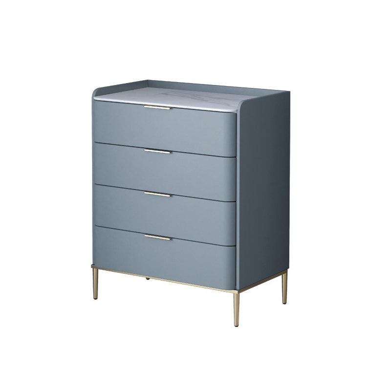Modern Accent Chest with 3/4/5 Drawers and Straight Legs Chest 24"L x 16"W x 37"H Gray-Blue Clearhalo 'Cabinets & Chests' 'cabinets_chests' 'furn' 'furn_cabinets_chests' 'Furniture' 'Living Room Furniture' 5568064