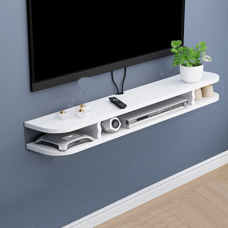 9" D Modern Wooden TV Stand Open Storage Wall Mounted TV Console 39.5"L x 9"W x 6"H White Clearhalo 'furn' 'furn_tv_stands_entertainment_centers' 'Furniture' 'Living Room Furniture' 'TV Stands & Entertainment Centers' 'TV Stands & Media Storage Furniture' 'tv_stands_entertainment_centers' 5568161