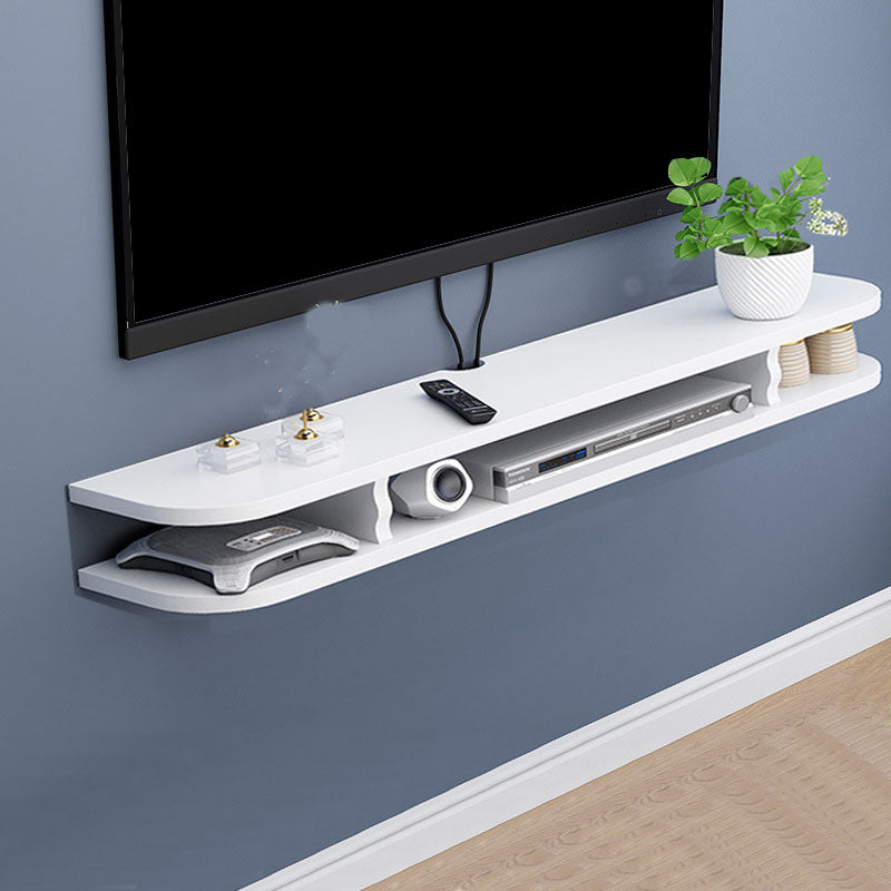 9" D Modern Wooden TV Stand Open Storage Wall Mounted TV Console 47"L x 9"W x 6"H White Clearhalo 'furn' 'furn_tv_stands_entertainment_centers' 'Furniture' 'Living Room Furniture' 'TV Stands & Entertainment Centers' 'TV Stands & Media Storage Furniture' 'tv_stands_entertainment_centers' 5568164