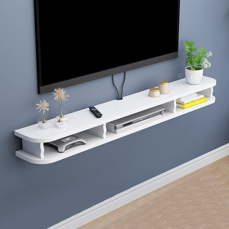 9" D Modern Wooden TV Stand Open Storage Wall Mounted TV Console 55"L x 9"W x 6"H White Clearhalo 'furn' 'furn_tv_stands_entertainment_centers' 'Furniture' 'Living Room Furniture' 'TV Stands & Entertainment Centers' 'TV Stands & Media Storage Furniture' 'tv_stands_entertainment_centers' 5568166