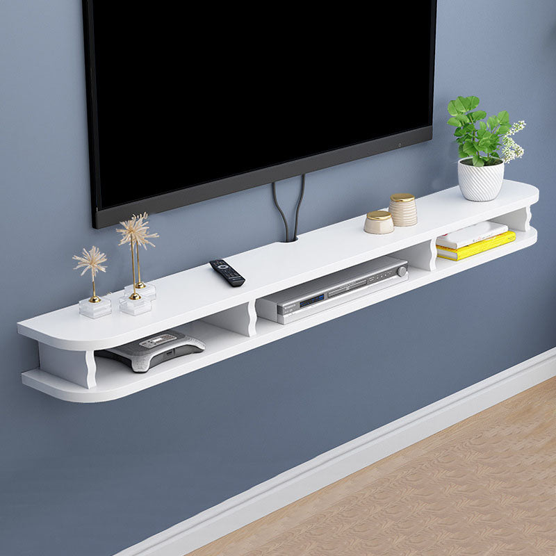 9" D Modern Wooden TV Stand Open Storage Wall Mounted TV Console 63"L x 9"W x 6"H White Clearhalo 'furn' 'furn_tv_stands_entertainment_centers' 'Furniture' 'Living Room Furniture' 'TV Stands & Entertainment Centers' 'TV Stands & Media Storage Furniture' 'tv_stands_entertainment_centers' 5568168