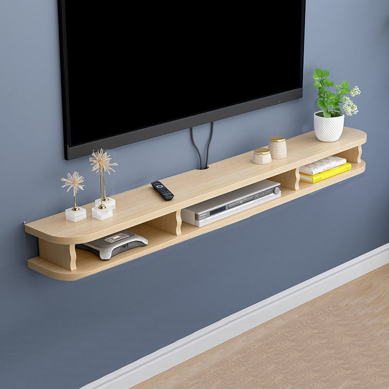 9" D Modern Wooden TV Stand Open Storage Wall Mounted TV Console 55"L x 9"W x 6"H Khaki Clearhalo 'furn' 'furn_tv_stands_entertainment_centers' 'Furniture' 'Living Room Furniture' 'TV Stands & Entertainment Centers' 'TV Stands & Media Storage Furniture' 'tv_stands_entertainment_centers' 5568170