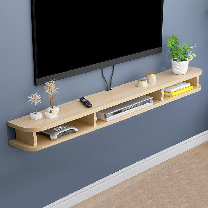 9" D Modern Wooden TV Stand Open Storage Wall Mounted TV Console 63"L x 9"W x 6"H Khaki Clearhalo 'furn' 'furn_tv_stands_entertainment_centers' 'Furniture' 'Living Room Furniture' 'TV Stands & Entertainment Centers' 'TV Stands & Media Storage Furniture' 'tv_stands_entertainment_centers' 5568171