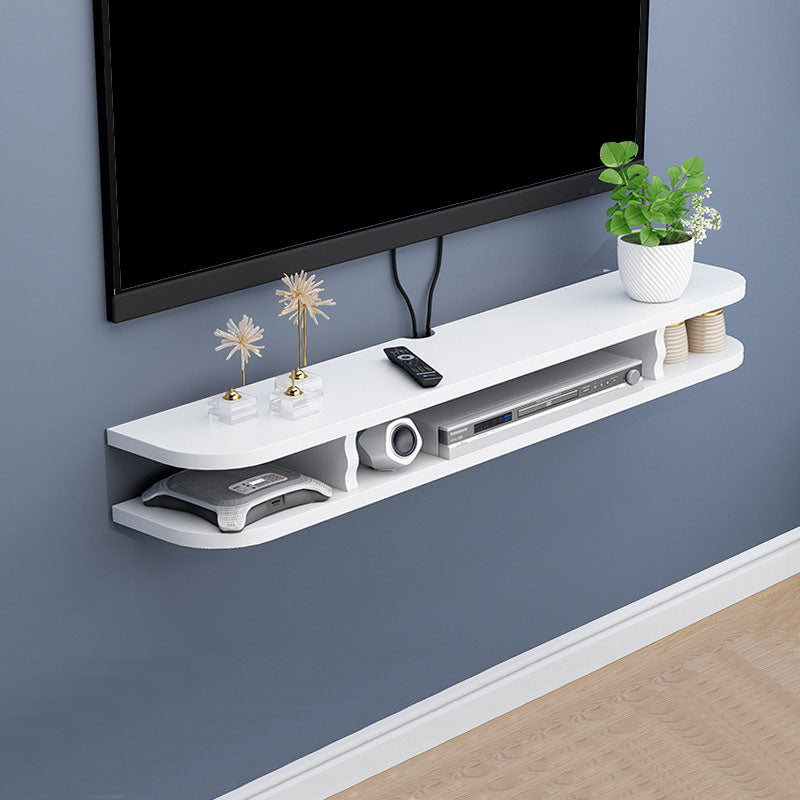9" D Modern Wooden TV Stand Open Storage Wall Mounted TV Console 31.5"L x 9"W x 6"H White Clearhalo 'furn' 'furn_tv_stands_entertainment_centers' 'Furniture' 'Living Room Furniture' 'TV Stands & Entertainment Centers' 'TV Stands & Media Storage Furniture' 'tv_stands_entertainment_centers' 5568175