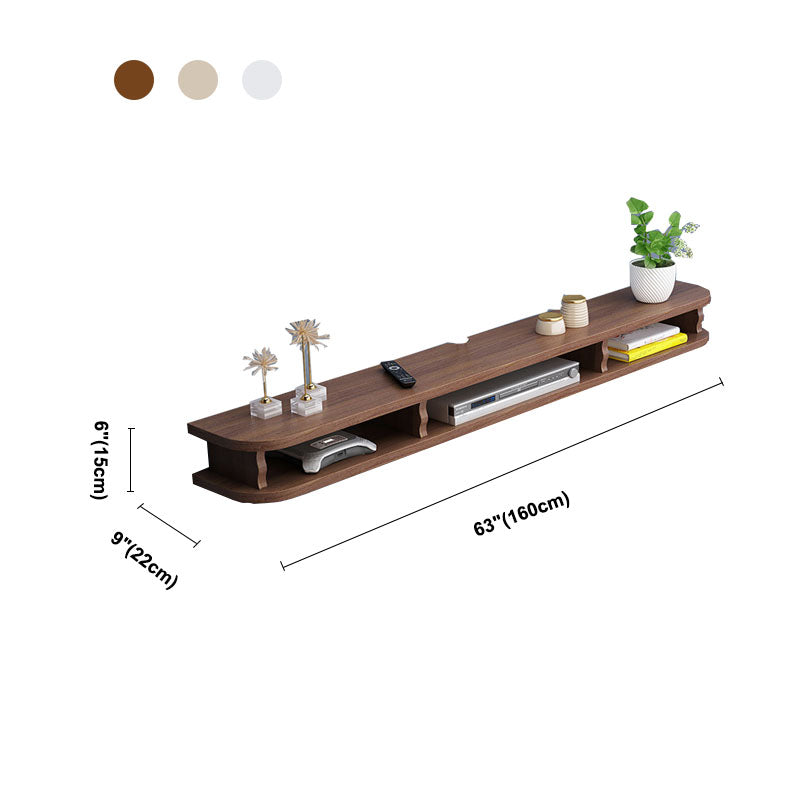 9" D Modern Wooden TV Stand Open Storage Wall Mounted TV Console Clearhalo 'furn' 'furn_tv_stands_entertainment_centers' 'Furniture' 'Living Room Furniture' 'TV Stands & Entertainment Centers' 'TV Stands & Media Storage Furniture' 'tv_stands_entertainment_centers' 5568184