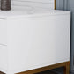 Consola de TV con almacenamiento cerrado, mueble de madera estilo Glam, con cajones y puertas