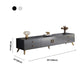 Consola de TV con almacenamiento cerrado, mueble de madera estilo Glam, con cajones y puertas