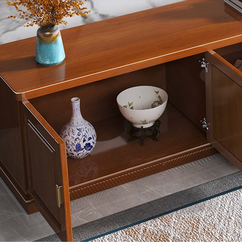 16" / 16.5" D TV Stand Solid Wood TV Console with Drawers and Doors for Living Room Clearhalo 'furn' 'furn_tv_stands_entertainment_centers' 'Furniture' 'Living Room Furniture' 'TV Stands & Entertainment Centers' 'TV Stands & Media Storage Furniture' 'tv_stands_entertainment_centers' 5568375