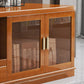 16" / 16.5" D TV Stand Solid Wood TV Console with Drawers and Doors for Living Room Clearhalo 'furn' 'furn_tv_stands_entertainment_centers' 'Furniture' 'Living Room Furniture' 'TV Stands & Entertainment Centers' 'TV Stands & Media Storage Furniture' 'tv_stands_entertainment_centers' 5568378