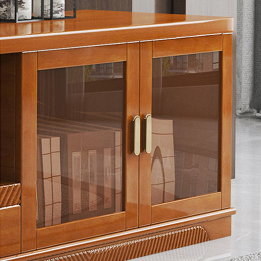 16" / 16.5" D TV Stand Solid Wood TV Console with Drawers and Doors for Living Room Clearhalo 'furn' 'furn_tv_stands_entertainment_centers' 'Furniture' 'Living Room Furniture' 'TV Stands & Entertainment Centers' 'TV Stands & Media Storage Furniture' 'tv_stands_entertainment_centers' 5568378