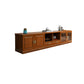16" / 16.5" D TV Stand Solid Wood TV Console with Drawers and Doors for Living Room 95.7"L x 16.5"W x 23.6"H Walnut Clearhalo 'furn' 'furn_tv_stands_entertainment_centers' 'Furniture' 'Living Room Furniture' 'TV Stands & Entertainment Centers' 'TV Stands & Media Storage Furniture' 'tv_stands_entertainment_centers' 5568381