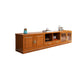 16" / 16.5" D TV Stand Solid Wood TV Console with Drawers and Doors for Living Room 95.7"L x 16.5"W x 23.6"H Red Brown Clearhalo 'furn' 'furn_tv_stands_entertainment_centers' 'Furniture' 'Living Room Furniture' 'TV Stands & Entertainment Centers' 'TV Stands & Media Storage Furniture' 'tv_stands_entertainment_centers' 5568382