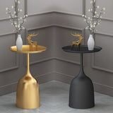 TABELLA MODERA METALLICA FINE FEDSTALE 23.6 "TAVOLO TOUND LATURA