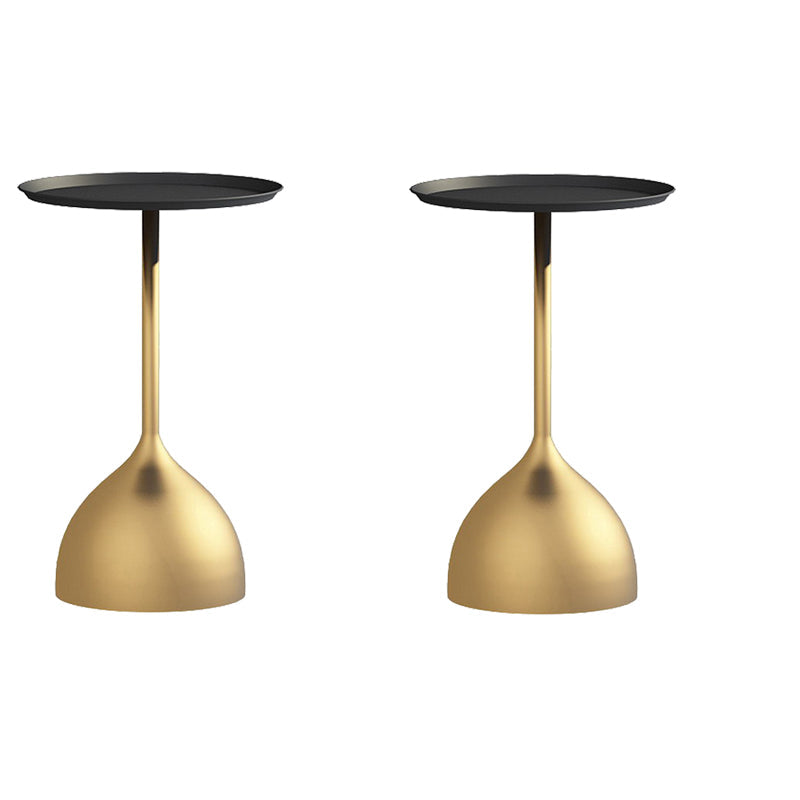 TABELLA MODERA METALLICA FINE FEDSTALE 23.6 "TAVOLO TOUND LATURA