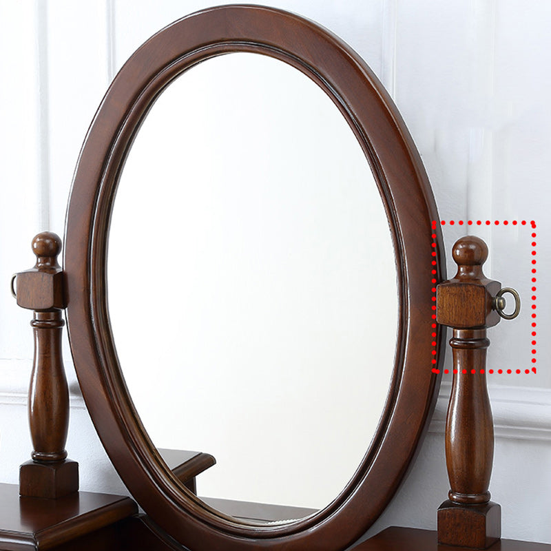 Brone Makeup Table With Drawers 17.71" W x 58.26" H for Bedroom