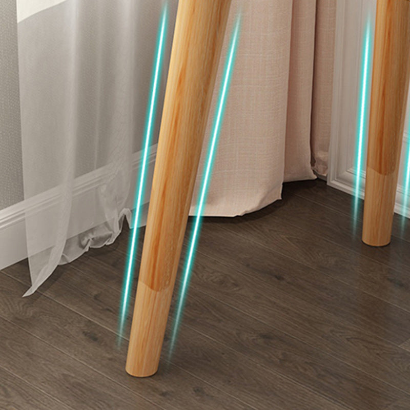 Table de maquillage contemporain avec tiroirs blancs / bleu 15,74 "W x 28,93" H