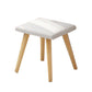 Table de maquillage contemporain avec tiroirs blancs / bleu 15,74 "W x 28,93" H