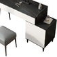 Contemporary White Makeup Table With Drawers 15.74 W x 30.70" H for Bedroom