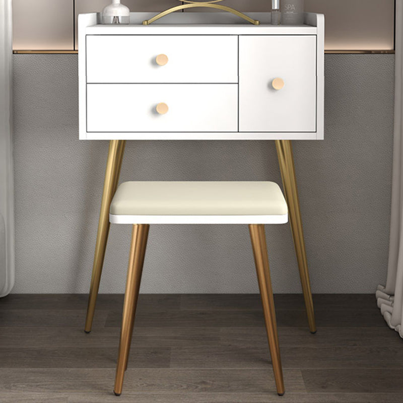 Vaiille contemporaine comptoir de maquillage en bois avec 3 tiroirs de rangement pour chambre à coucher