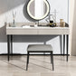 Makeup Counter With 2 Storage Drawers Contemporary Marble Dresser for Bedroom