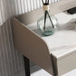 Makeup Counter With 2 Storage Drawers Contemporary Marble Dresser for Bedroom